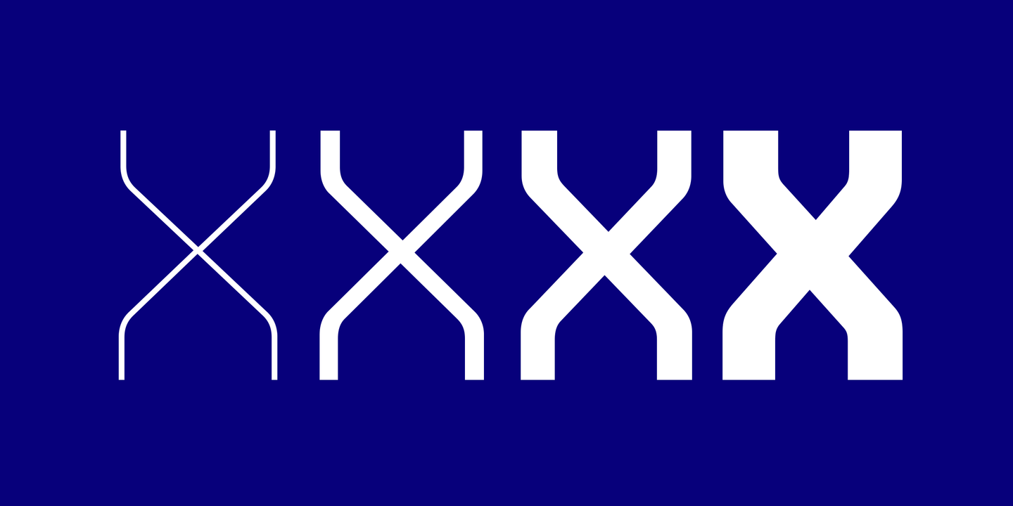 Przykład czcionki Shentox Thin Italic